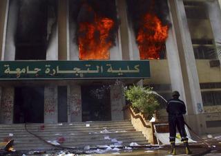 This Cairo College Campus Is Now a War Zone