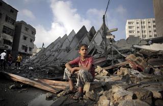 Gaza's Rubble Bucket Challenge