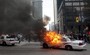 Cop Car Fire at G-20 Protests
