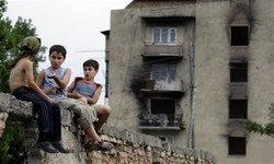South Ossetian Village Shelled