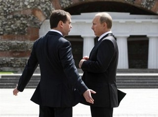 Putin-Medvedev Shadow Boxing Begins